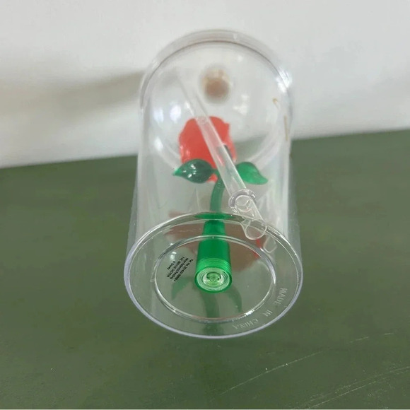 Disney Parks Collectible Drink Tumbler Cup Light Up Beauty And The Beast Rose 🌹 - Picture 8 of 9